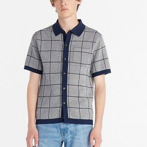 J Crew Jacquard Sweater Polo NWOT